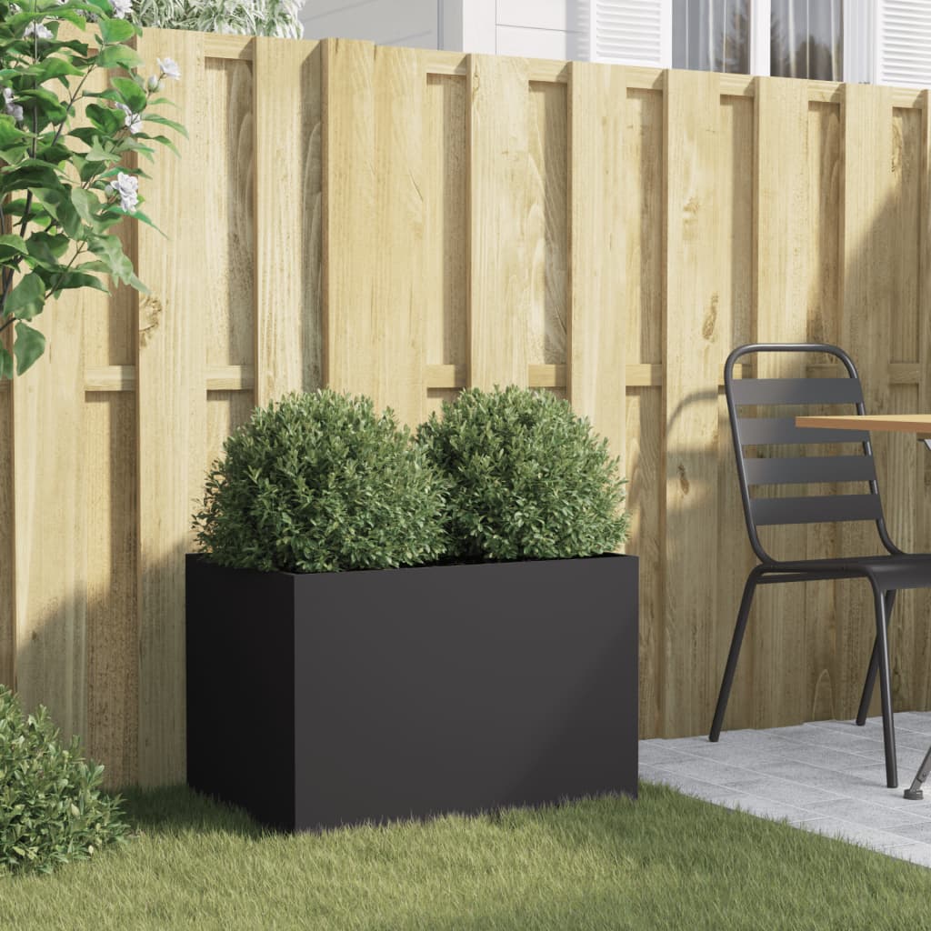 Plantekasse svart 62x40x39 cm stål