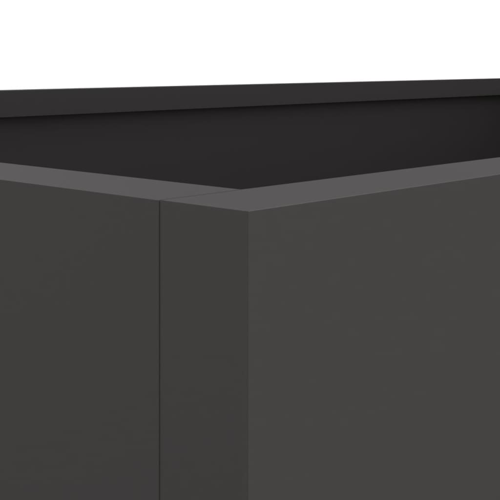 Plantekasse svart 62x40x39 cm stål