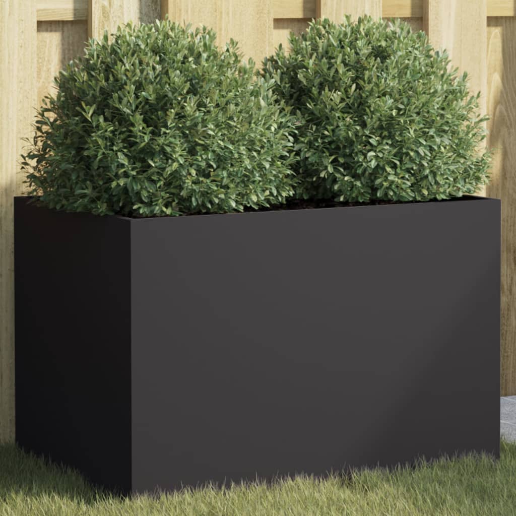 Plantekasse svart 62x40x39 cm stål