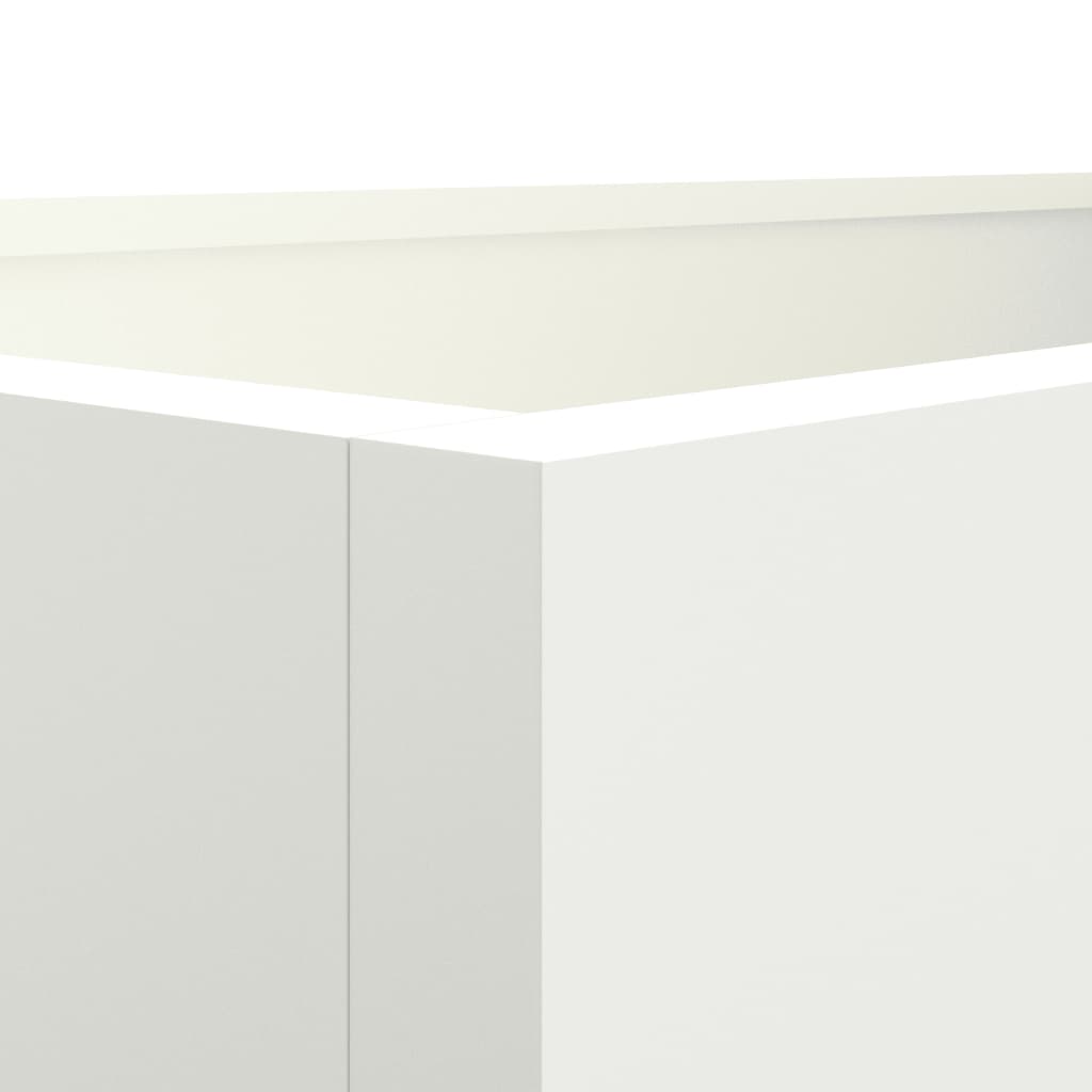 Plantekasse hvit 62x40x39 cm stål