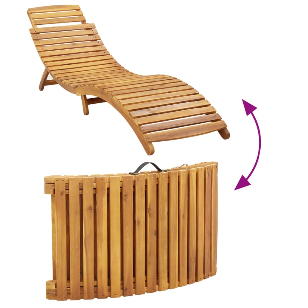 Solseng med pute beige heltre akasie