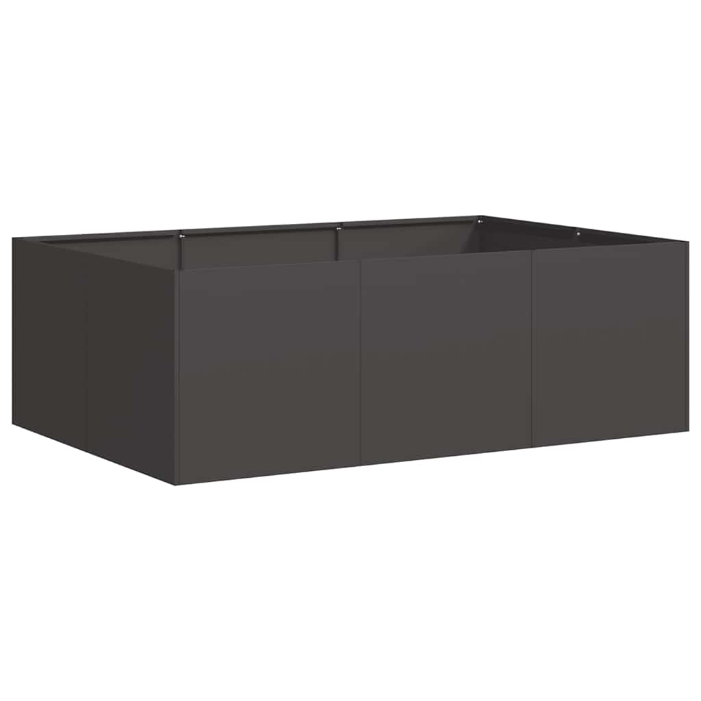 Plantekasse svart 120x80x40 cm stål
