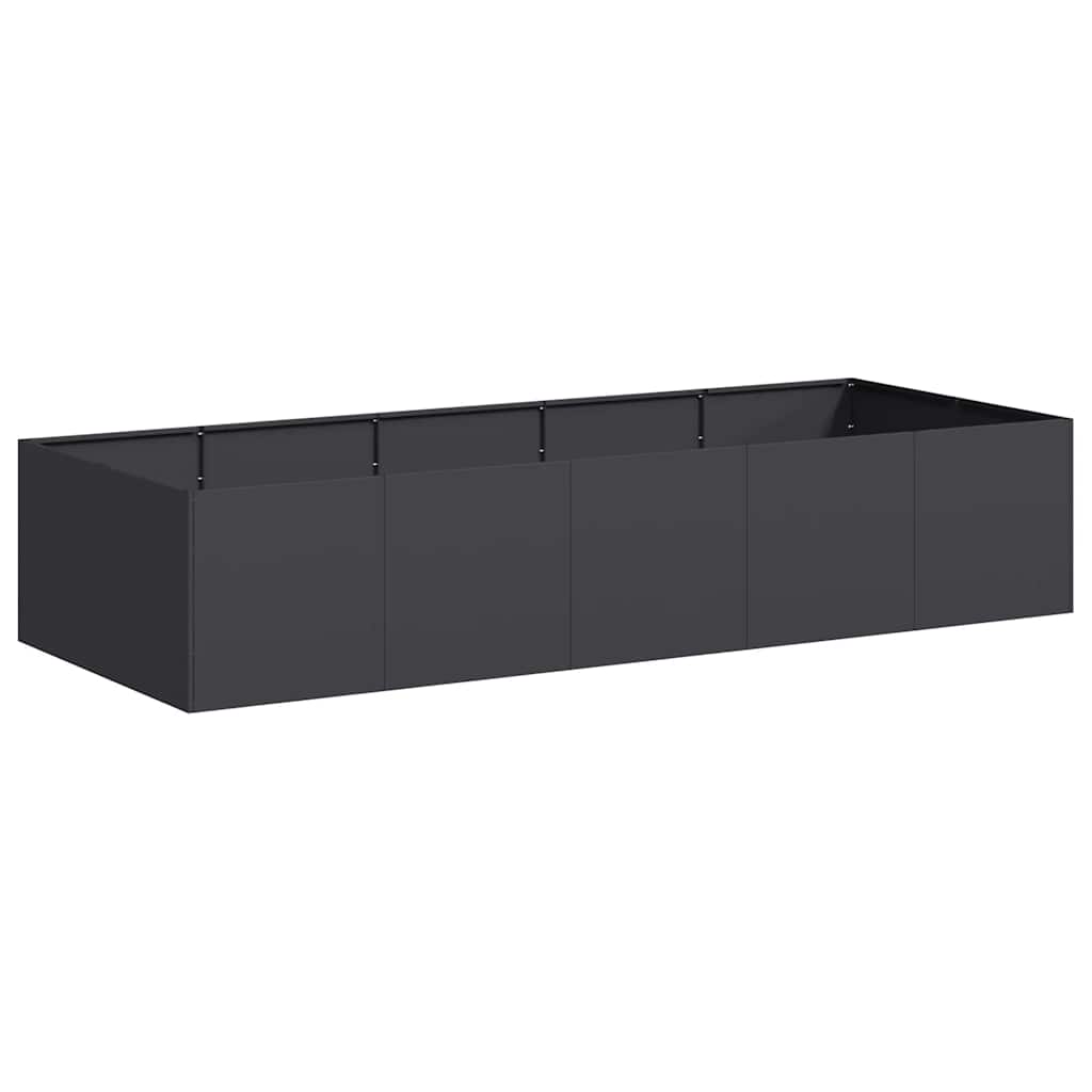 Plantekasse svart 200x80x40 cm stål