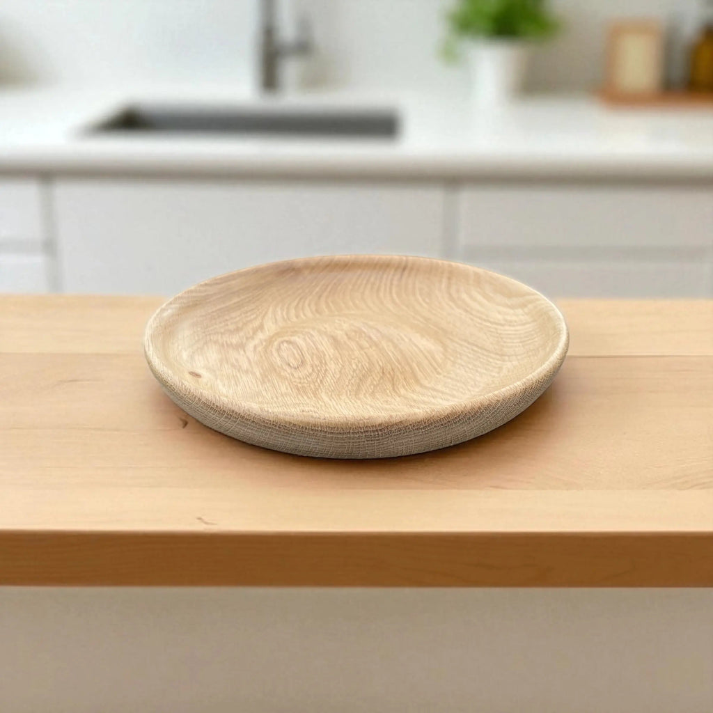 Hånddreid trefat – Ø 21 cm